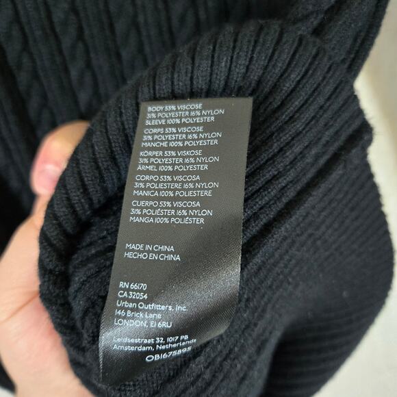 Maeve Anthropologie Contrast Sleeve Sweater Womens XS Sheer Sleeve 0840 - Picture 9 of 12